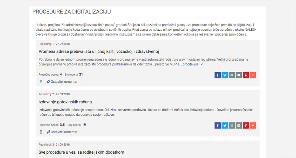 Zea Stim R&D - Izrada web sajta - e-uprava
