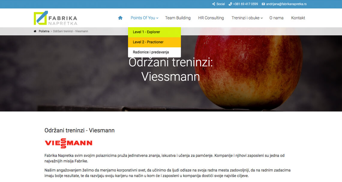 Zea Stim R&D - Izrada web sajta - Fabrika napretka