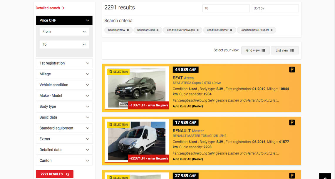 Zea Stim R&D - Izrada web sajta - Swiss car 365